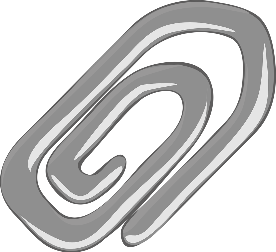 Paper Clip Free Stock - Clip Art Clip (958x873), Png Download