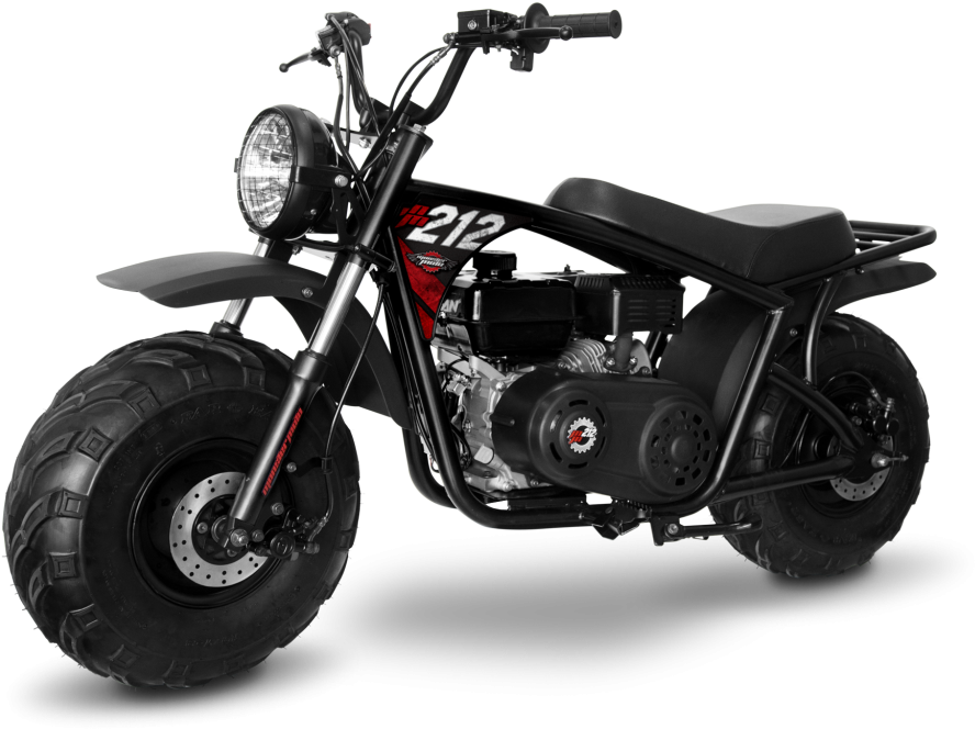 Classic 212cc Mini Bike - Monster Moto 212cc Mini Bike (1024x1024), Png Download