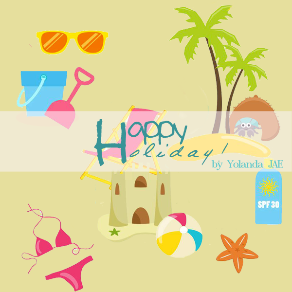 [png] Happy Holiday (600x600), Png Download