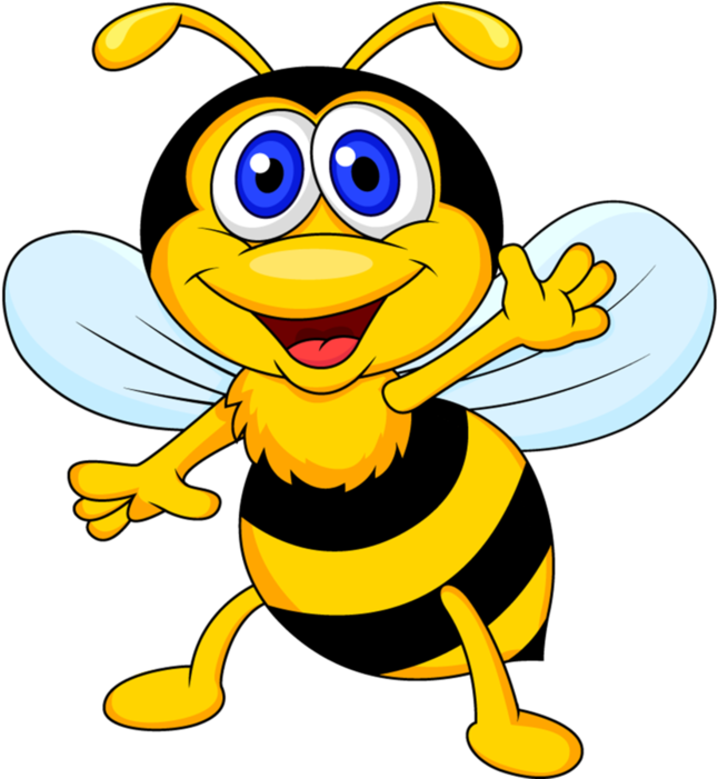 Bee Hive Clipart Class - Bee Cartoon (700x700), Png Download