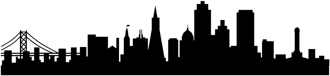 1500 X 500 2 - San Francisco Silhouette Png (1500x500), Png Download
