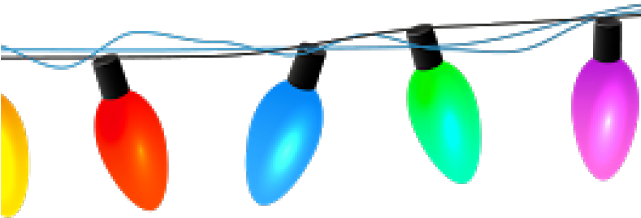 Drawn Christmas Lights Light Clipart - Clip Art (640x480), Png Download
