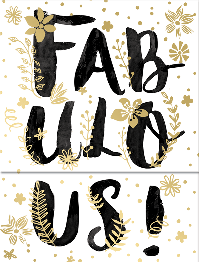 Fabulous Pocket Note Pad - Calligraphy (1200x1200), Png Download