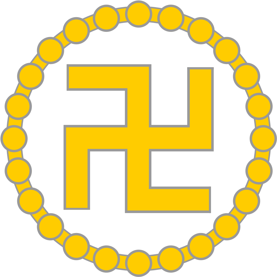 Buddhist Swastika With 24 Beads - Save Our Animals Bracelet (1024x1024), Png Download