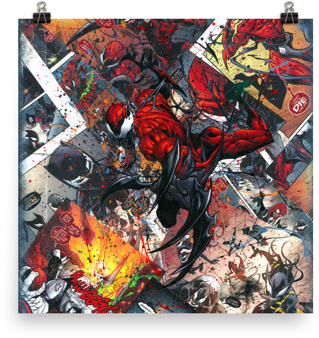 Carnage Canvas Collage Reproduction Print - Modern Art (1000x1000), Png Download