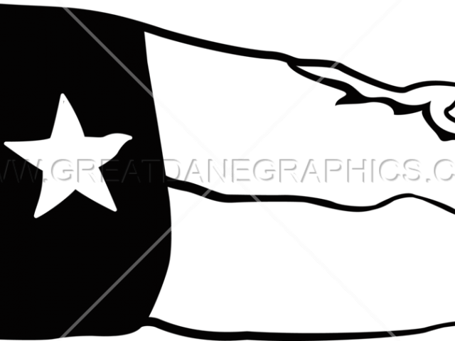 Texas Flag Clipart Outline (640x480), Png Download