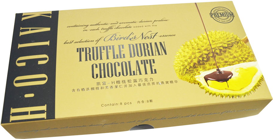 Truffle Durian Chocolate - Triaset (986x653), Png Download