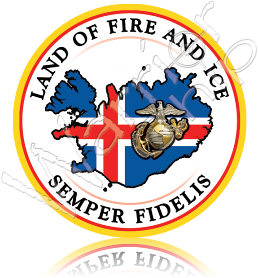 Images Tagged Usmc Custom Poker Chips, Military Poker - Iceland Marines (540x600), Png Download