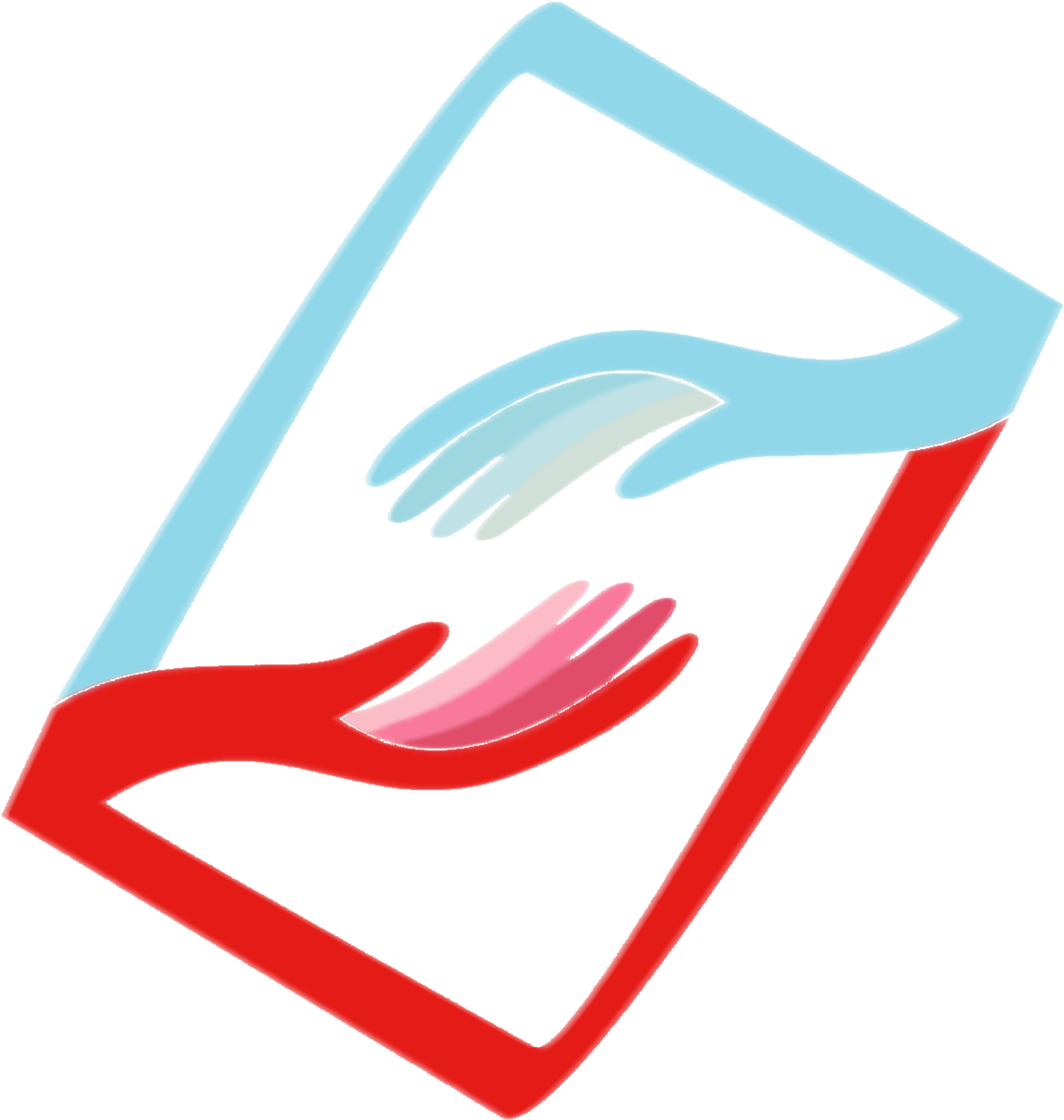 Helping Hands Blue2 - Helping Hands Red And Blue (1400x1400), Png Download