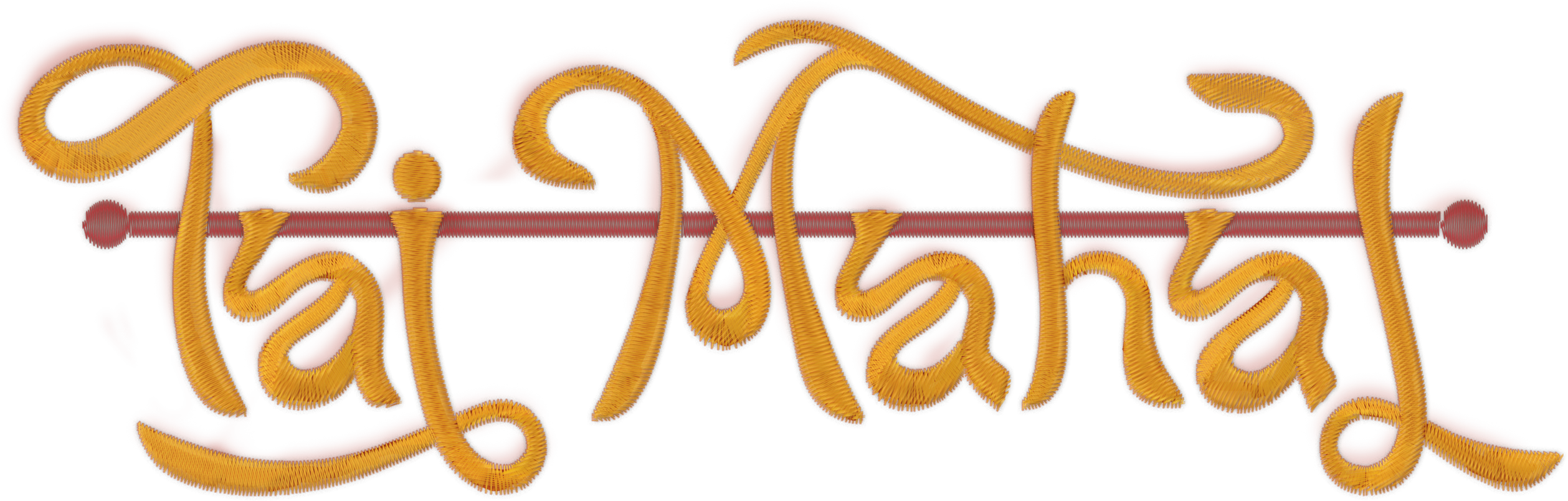 Taj Mahal Title (2517x804), Png Download