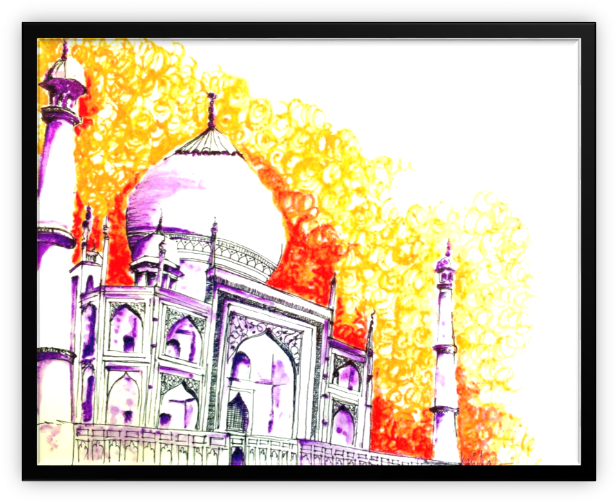 Taj Mahal - Arch (911x744), Png Download