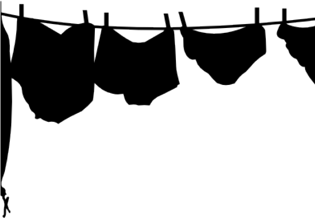 Socks Clipart Clothesline Clipart - Clothes Line (640x480), Png Download