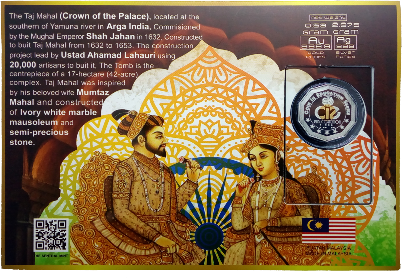 Taj Mahal Bi-mental Medallion - Gingerbread (2048x1152), Png Download