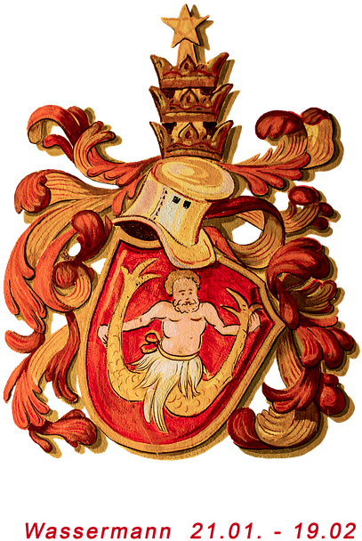 Zodiac Sign, Aquarius, Horoscope, Png, Isolated - Zodiac (484x720), Png Download