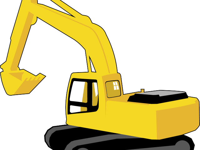 Construction Clipart Excavator - Clip Art Excavator Png (640x480), Png Download
