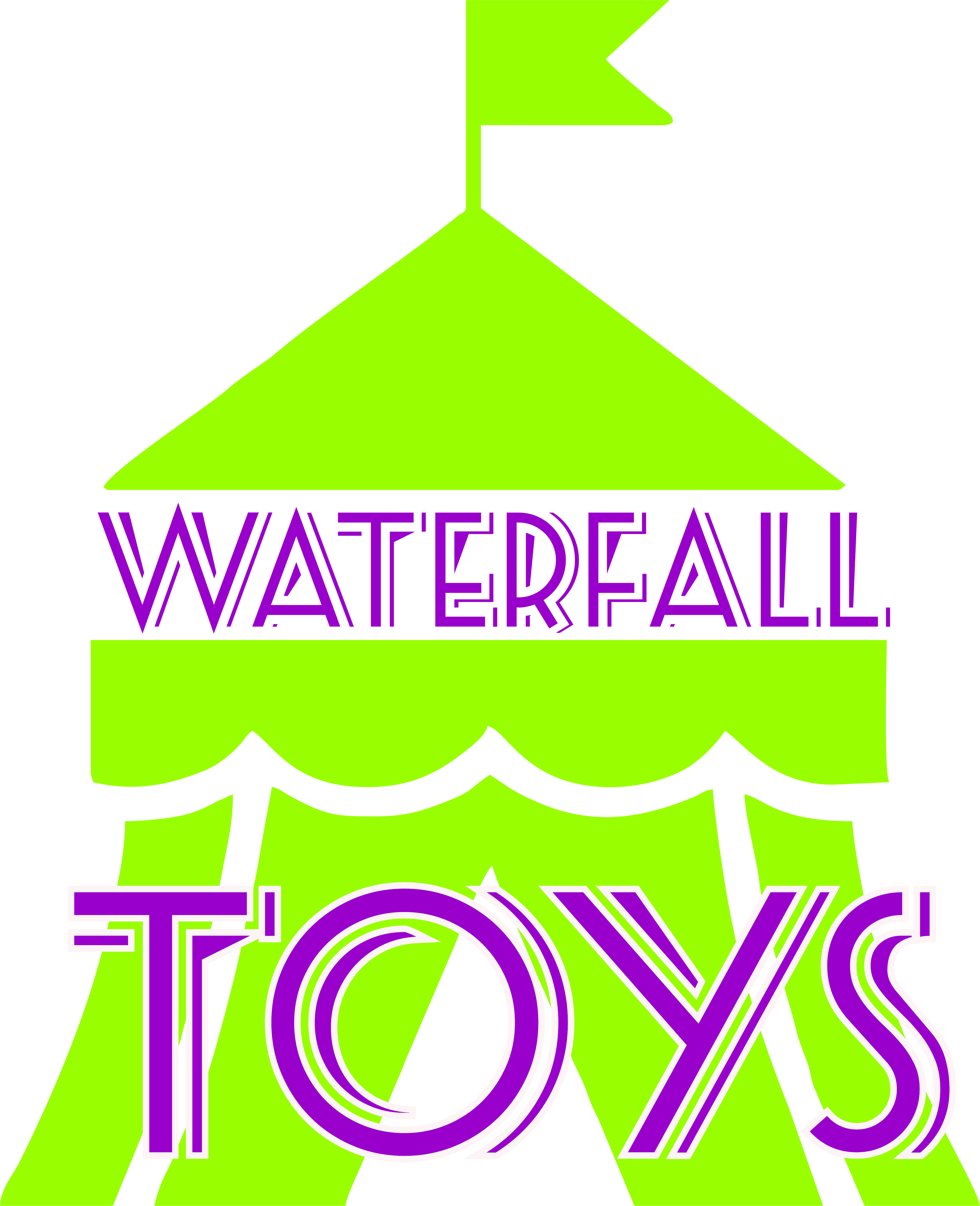 Cropped Waterfall Toys Logo Png No Background - Design (4474x5506), Png Download