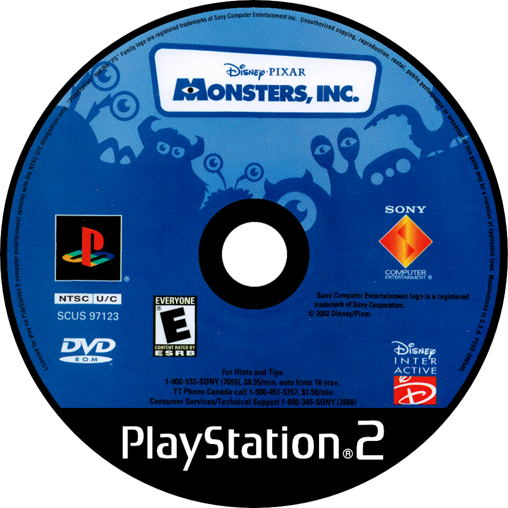 Monsters, Inc - Pinball Hall Of Fame The Gottlieb Collection Ps2 (1000x1000), Png Download