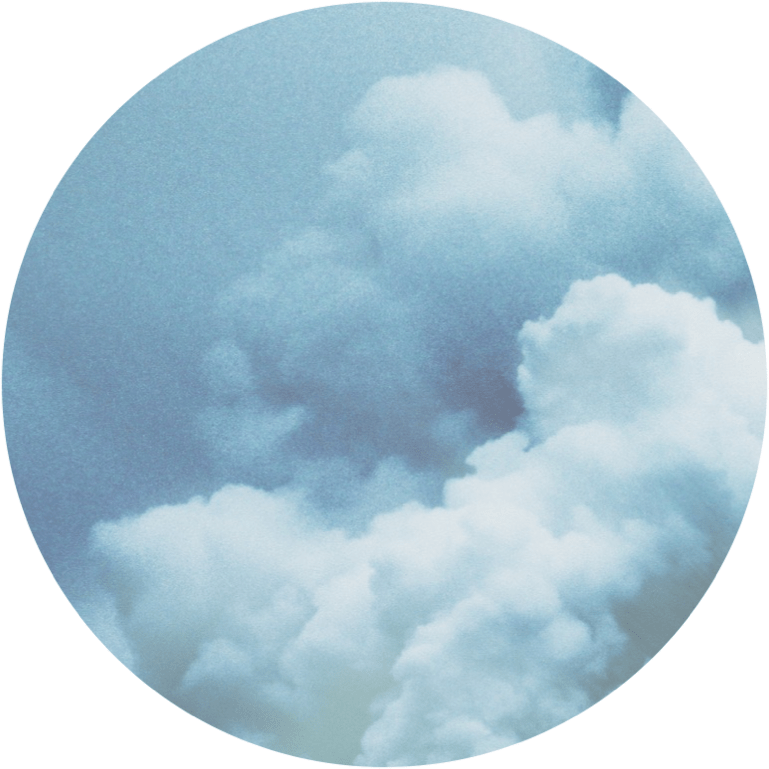 Blue Grey Clouds Aesthetic (769x769), Png Download