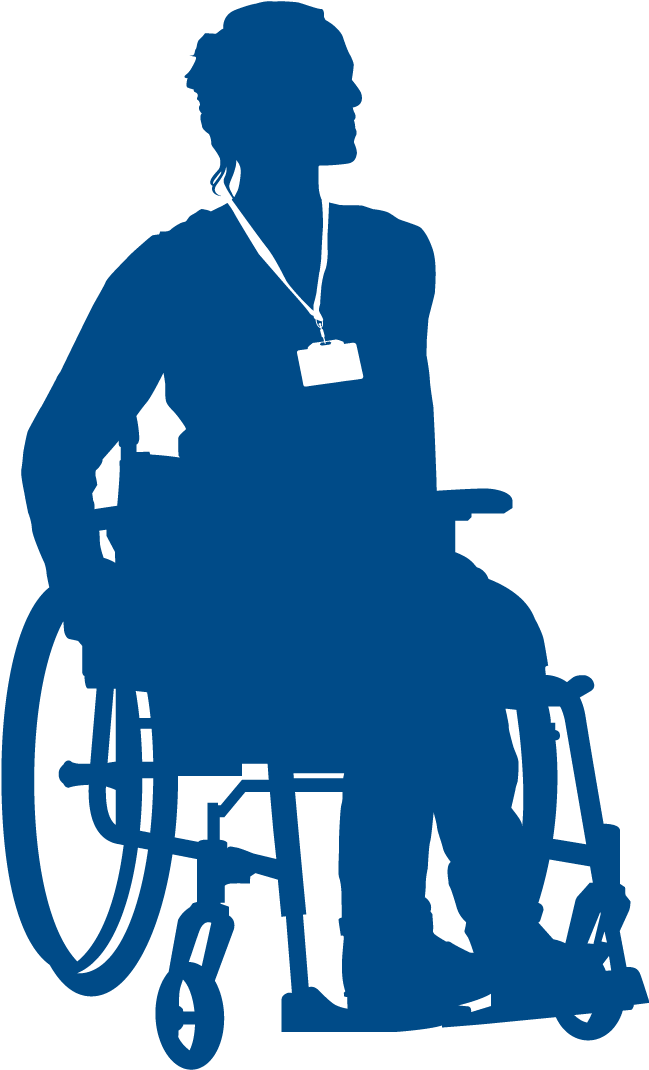 Adviser With Wheelchair Heritageblue - Wheelchair (842x1191), Png Download