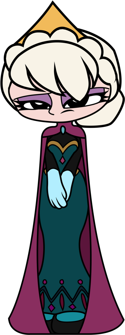 Frozen - Elsa (572x1397), Png Download