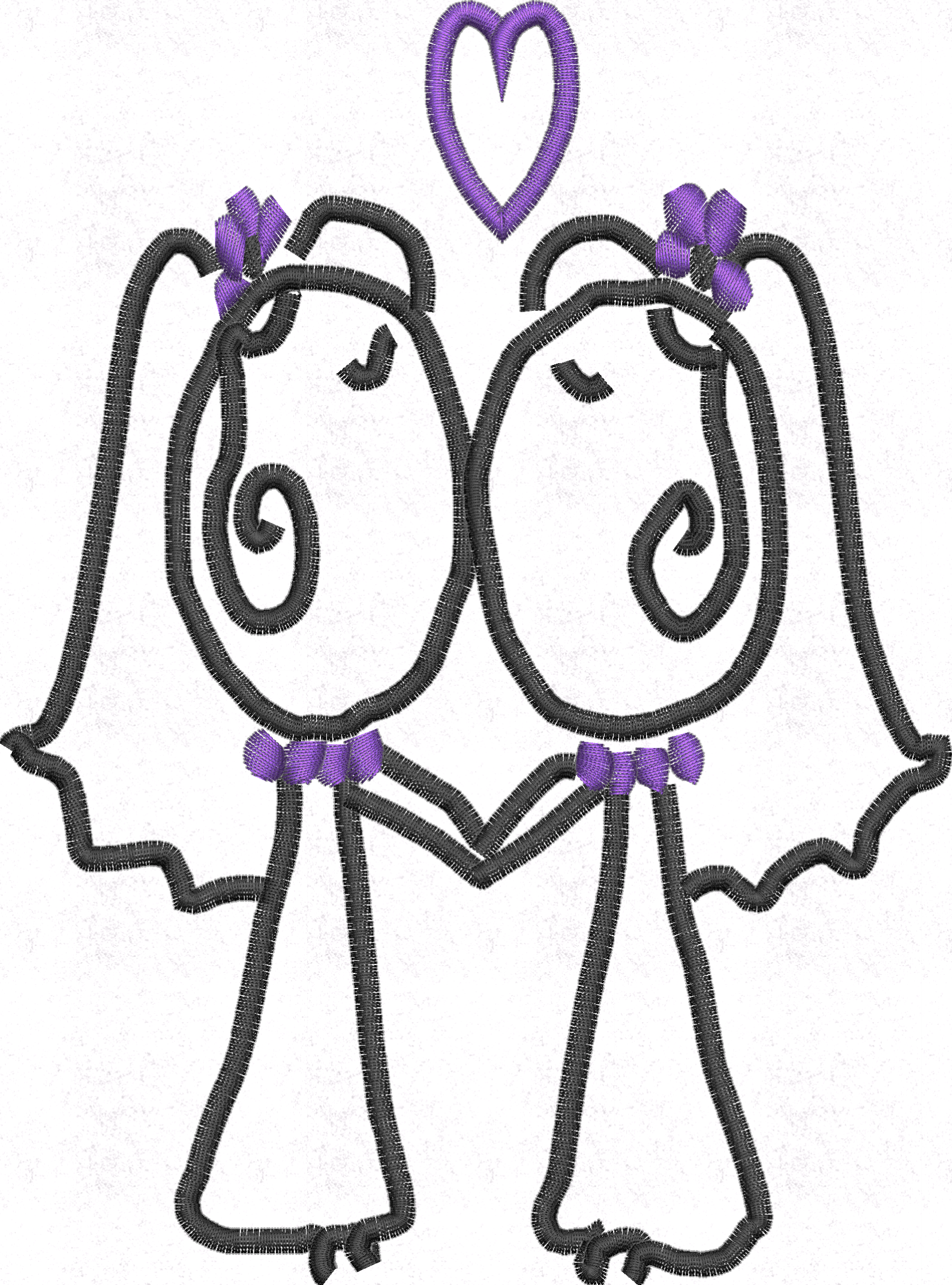 Cushion Cover Wedding Couple Straight/gay/lesbian Choose - Drawing (1587x2141), Png Download