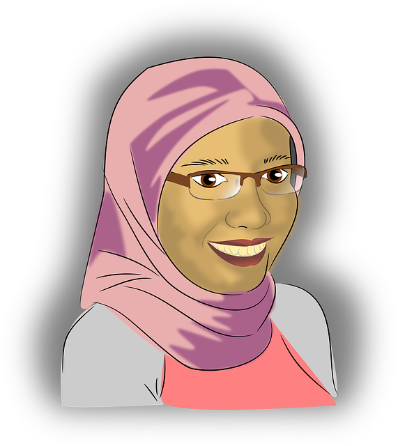 571 X 640 2 - Hijab Muslim Women Clipart (571x640), Png Download