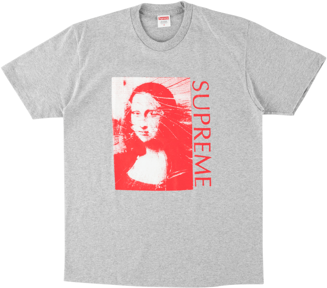 Supreme Mona Lisa Tee (1000x600), Png Download