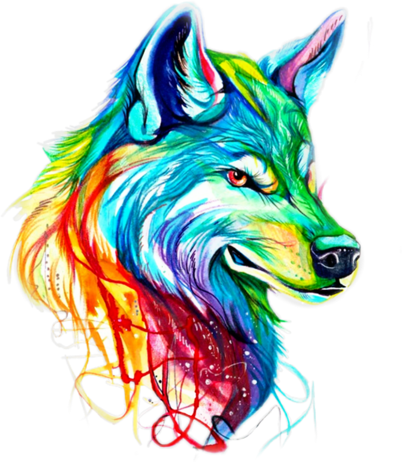 Lobo Sticker - Волк Арт (1024x1024), Png Download