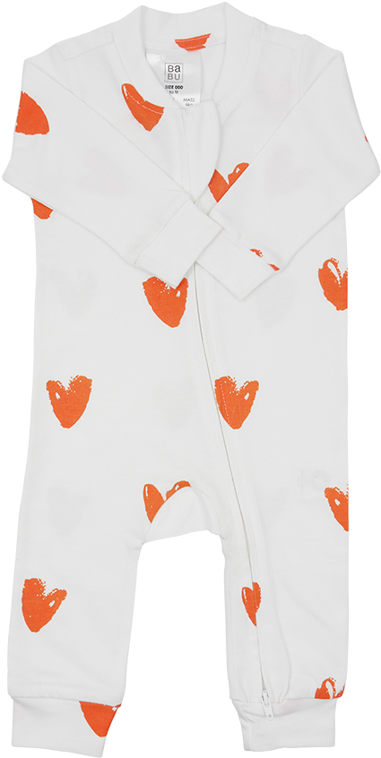 All In One With Orange Hearts - Tiger (644x878), Png Download