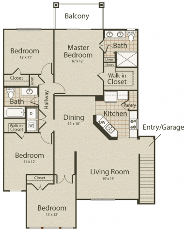 0 For The The Boardwalk Floor Plan - Floor Plan (640x480), Png Download