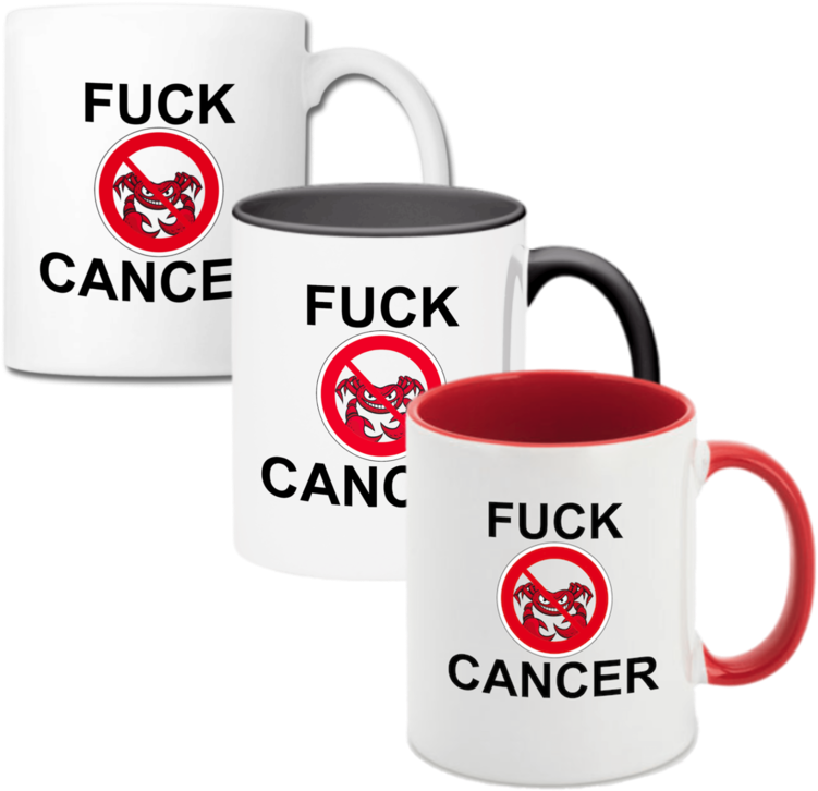 Diseño Café Taza Con Color Impresión "follar El Cáncer" - Coffee Cup (768x768), Png Download