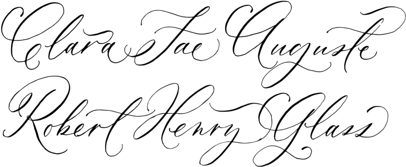 Flourish - Handwriting (1000x363), Png Download