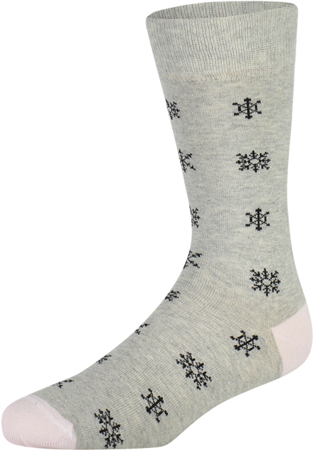 Ice Crystal Grey - Sock (600x800), Png Download