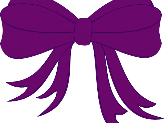 Bow Clipart Purple - Girls Bow Clip Art (640x480), Png Download
