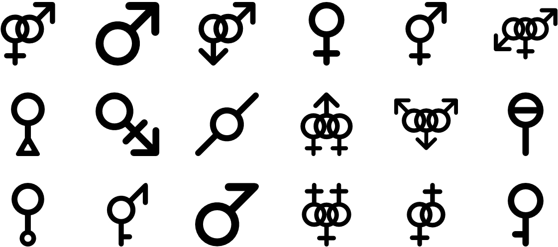 Gender Png File (1195x545), Png Download