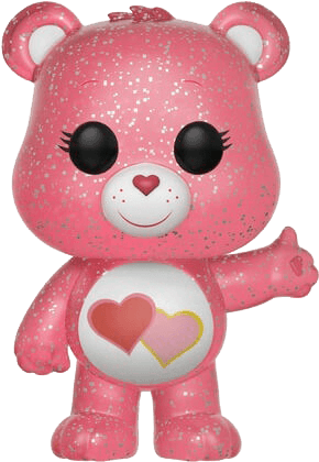 Funko Pop Care Bears Love A Lot Bear Glitter 1 - Bisounours Funko Pop (709x709), Png Download