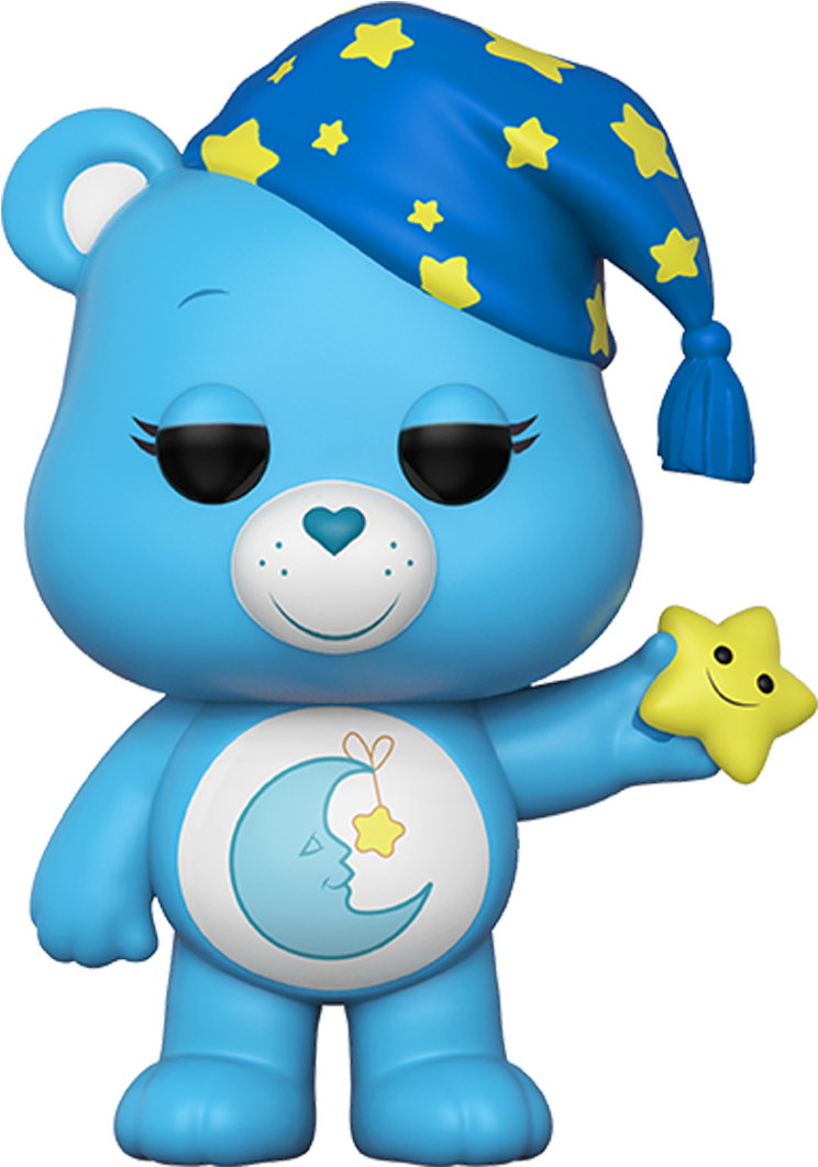 Funko Pop Animation Care Bears - Bedtime Bear Funko Pop (765x1092), Png Download