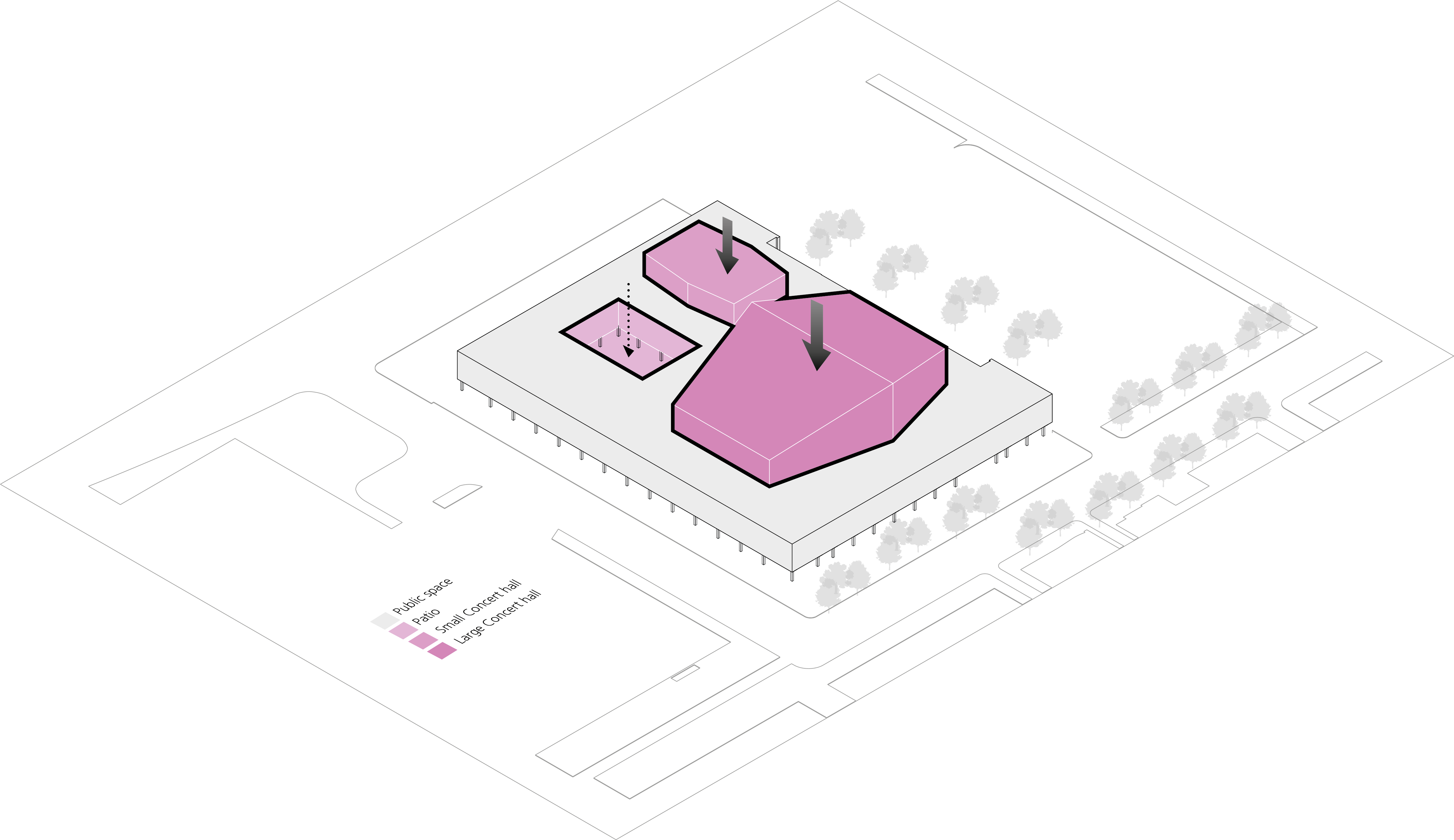 De Doelen Kraaijvanger Architects Oorsprong Isometrie - Illustration (4961x3508), Png Download