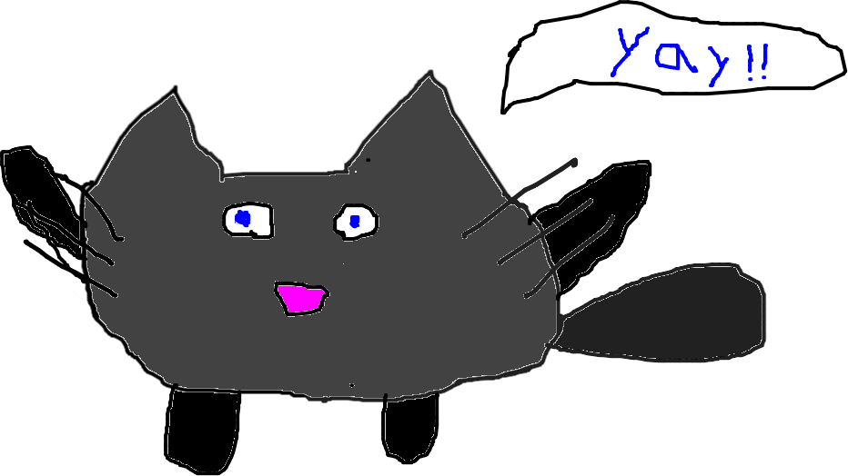 Fat Cat - - Cartoon (932x524), Png Download
