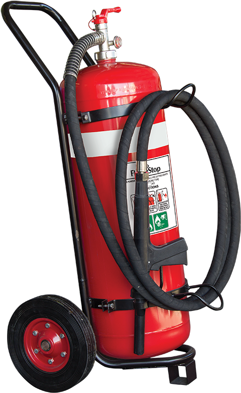 50kg Abe Mobile Fire Extinguisher - Machine (560x877), Png Download