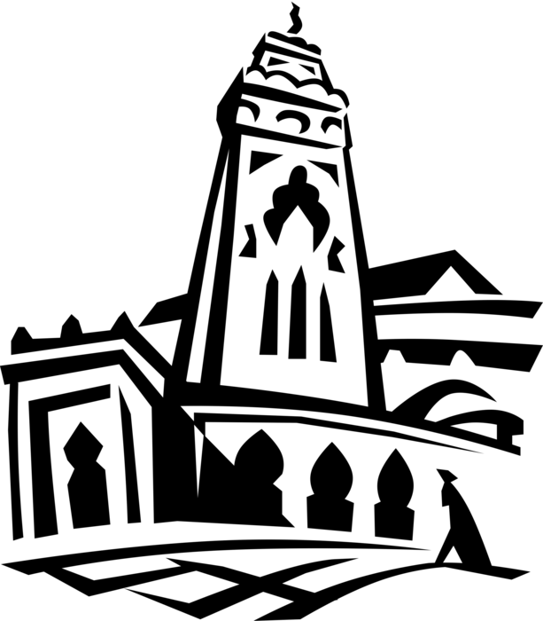 Vector Illustration Of European Medieval Fortified (613x700), Png Download