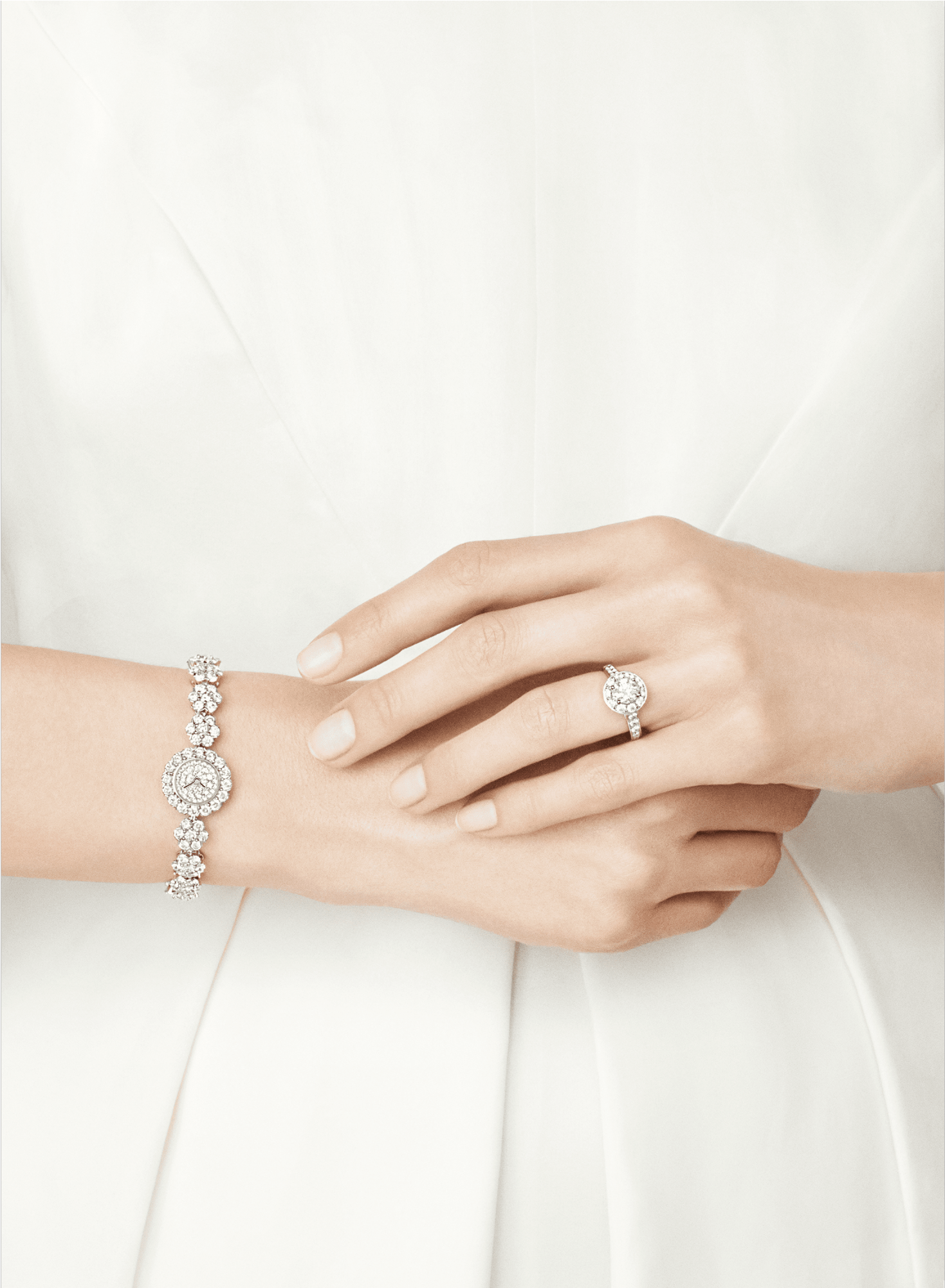 Snowflake Fleurette Watch,platinum - Wedding Ring (2000x2000), Png Download