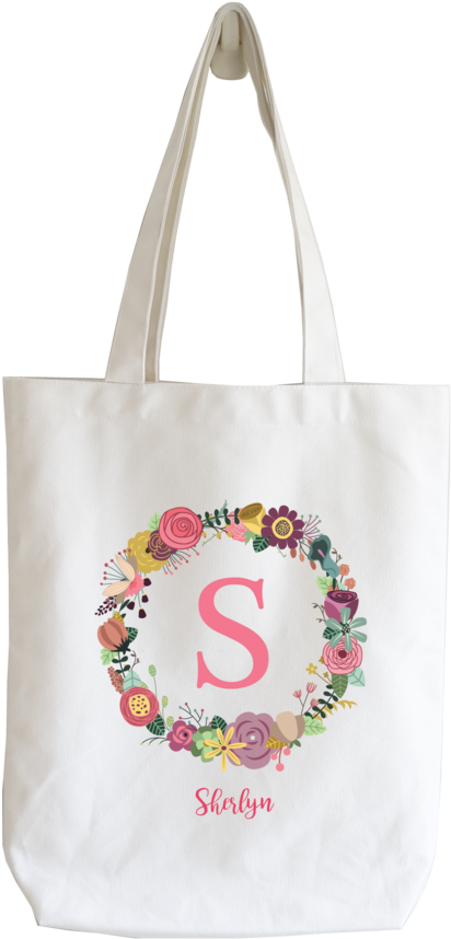 Vintage Wreath - Tote Bag (683x1024), Png Download