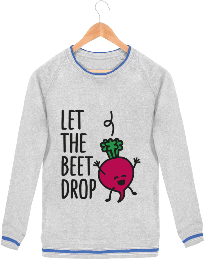 Sweatshirt Crew Neck Men Stanley Strolls Tipped Let - Long-sleeved T-shirt (690x850), Png Download