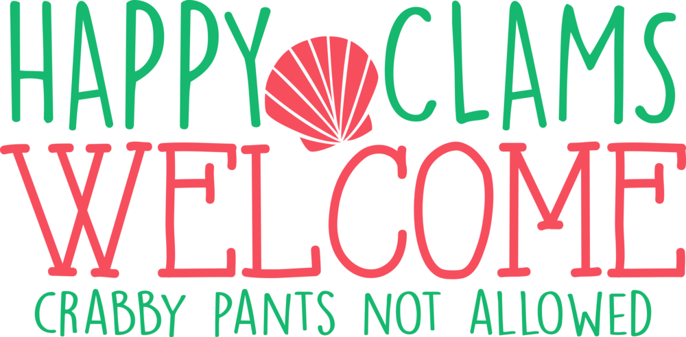 Happyclams (1000x492), Png Download