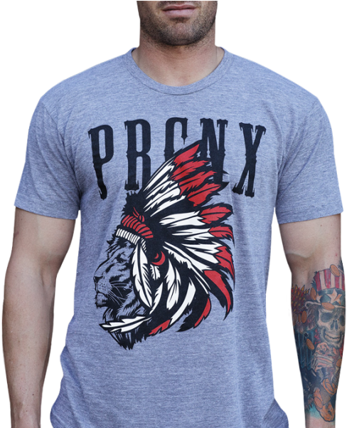 Men's Lion Headdress T-shirt - Progenex Lion (519x600), Png Download
