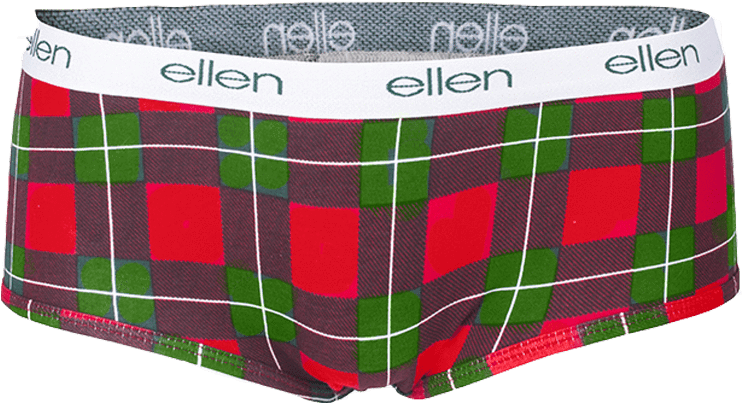 Women's Holiday Boyshorts - Tartan (1000x1000), Png Download