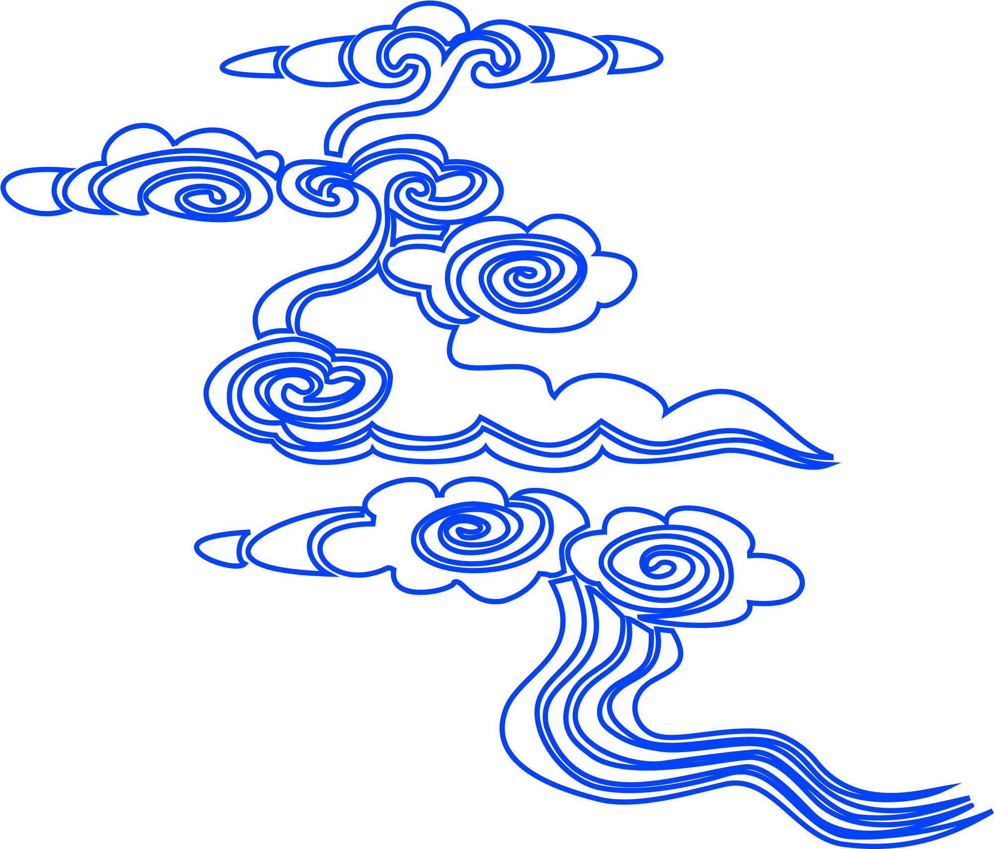 Xiangyun Nube Lineal Vector De Gráfico Línea Png E - Vector Graphics (2000x2000), Png Download