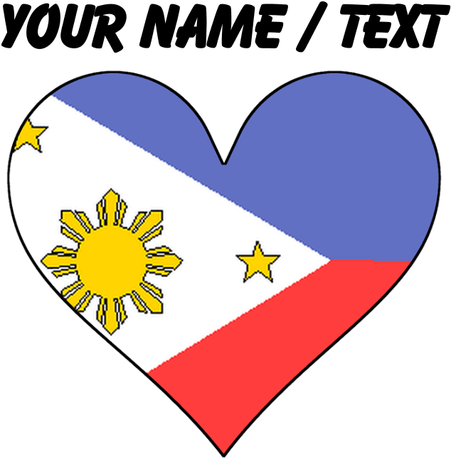 Custom Philippines Flag Heart Laptop Skins - Heart (700x700), Png Download