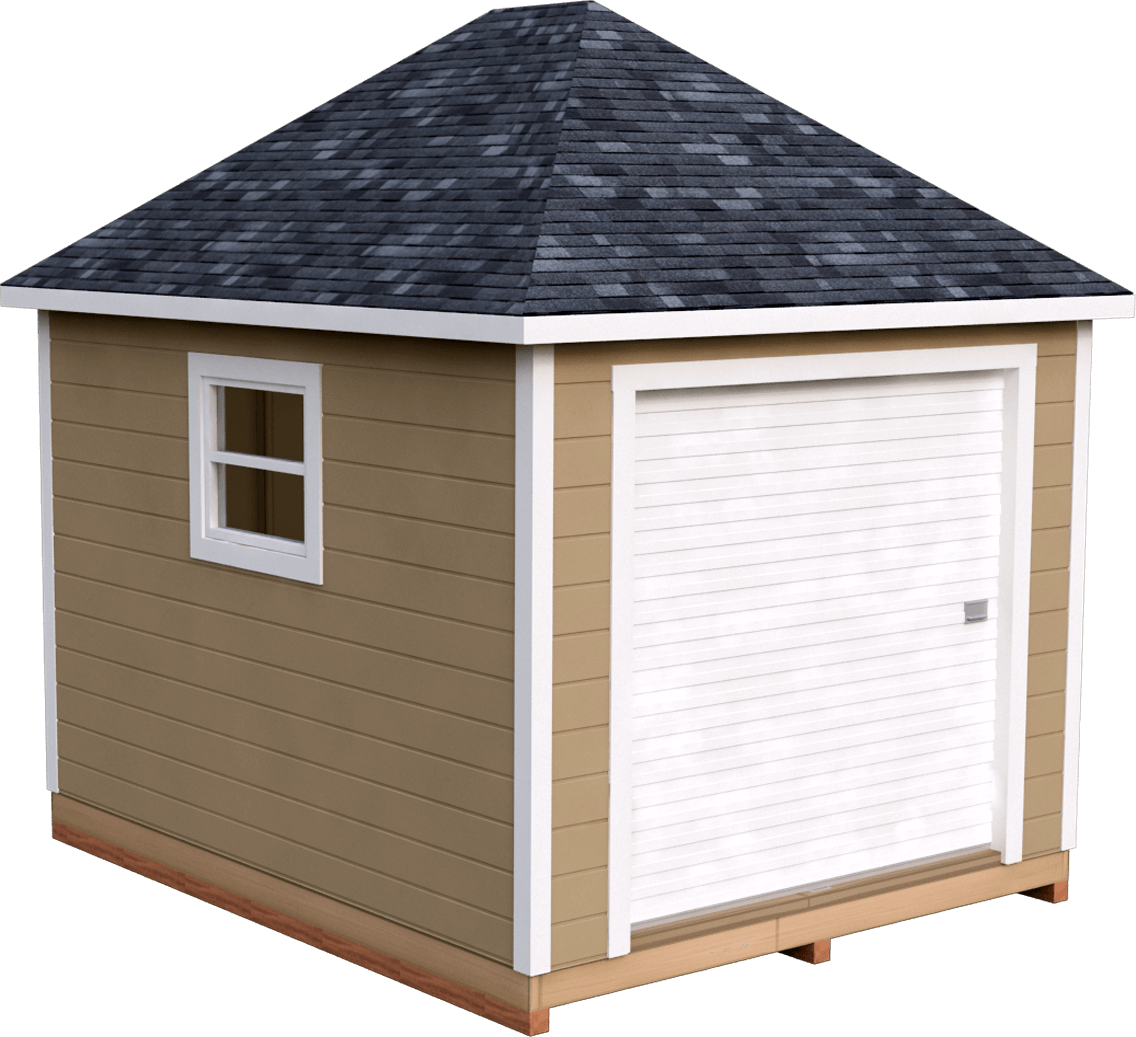 Jpg Free Library Diy X Hip Roof Storage Plan Dshedplans - Shed (1136x1037), Png Download